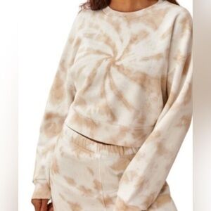 Reformation Organic Cotton Hunter Classic Sweatshirt in Clay Tornado‎ Tie Dye Xs